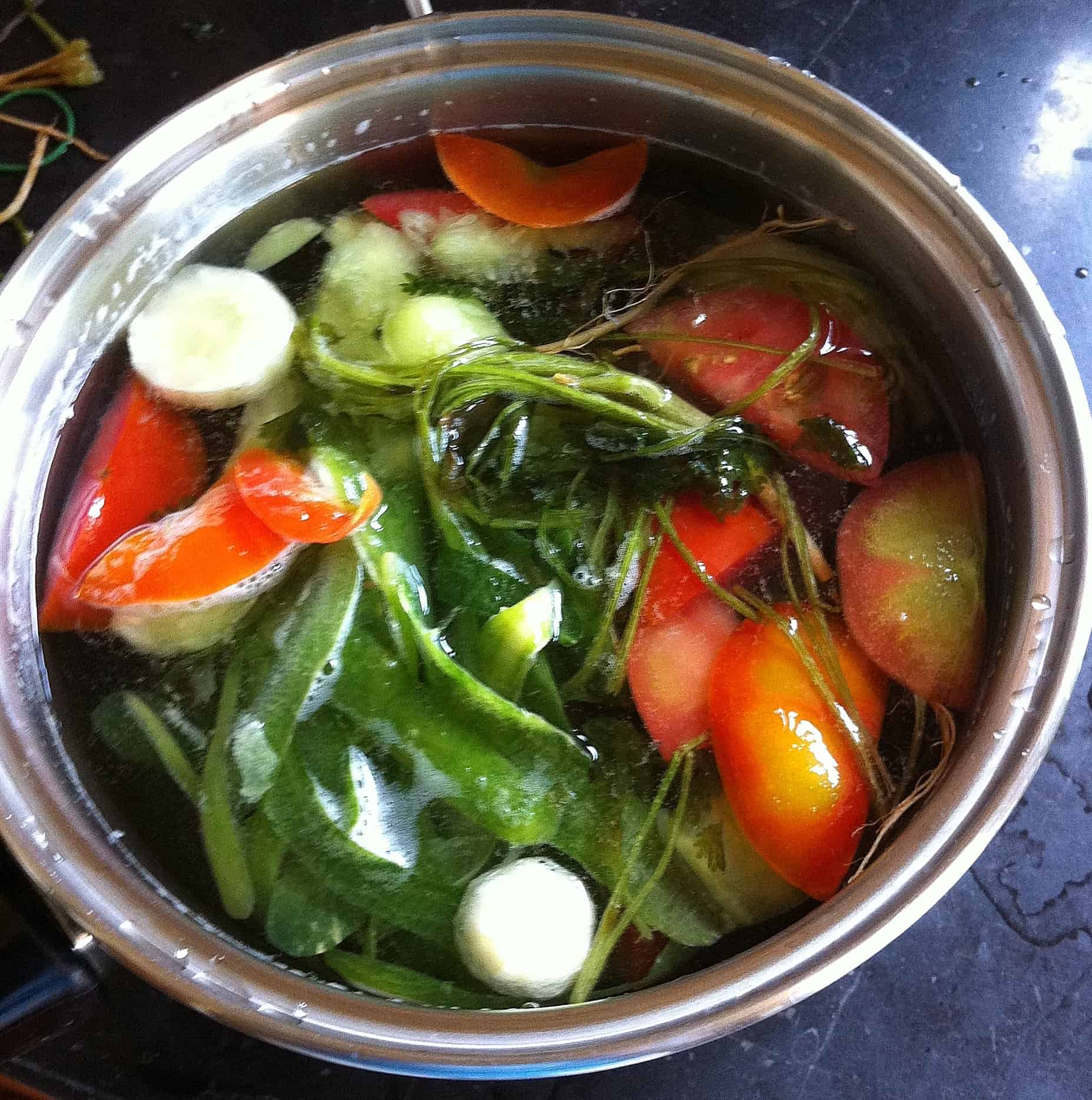 Here's another really easy gluten free soup stock made using vegetables cuttings. Click the Picture to get the recipe.