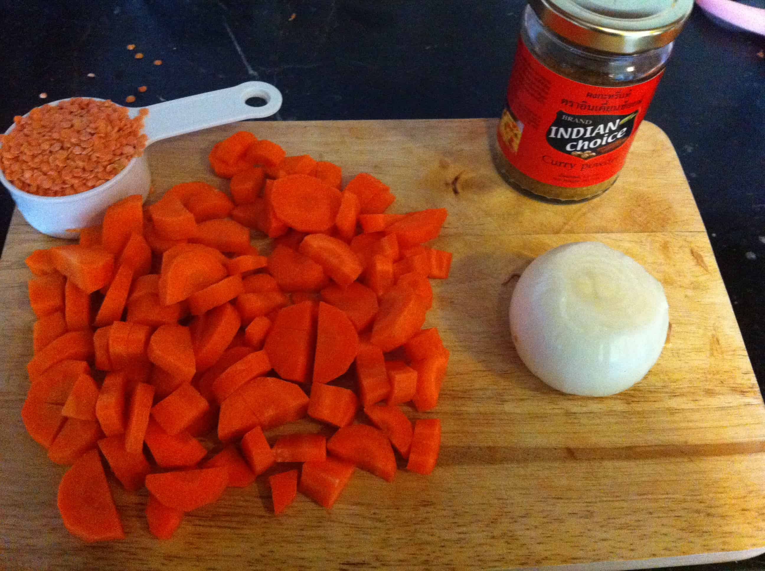 carrot and lentil soup