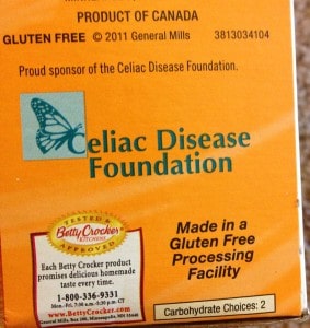gluten free bisquick label