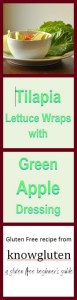 tilapia lettuce wraps with green apple dressing pin for pinterest