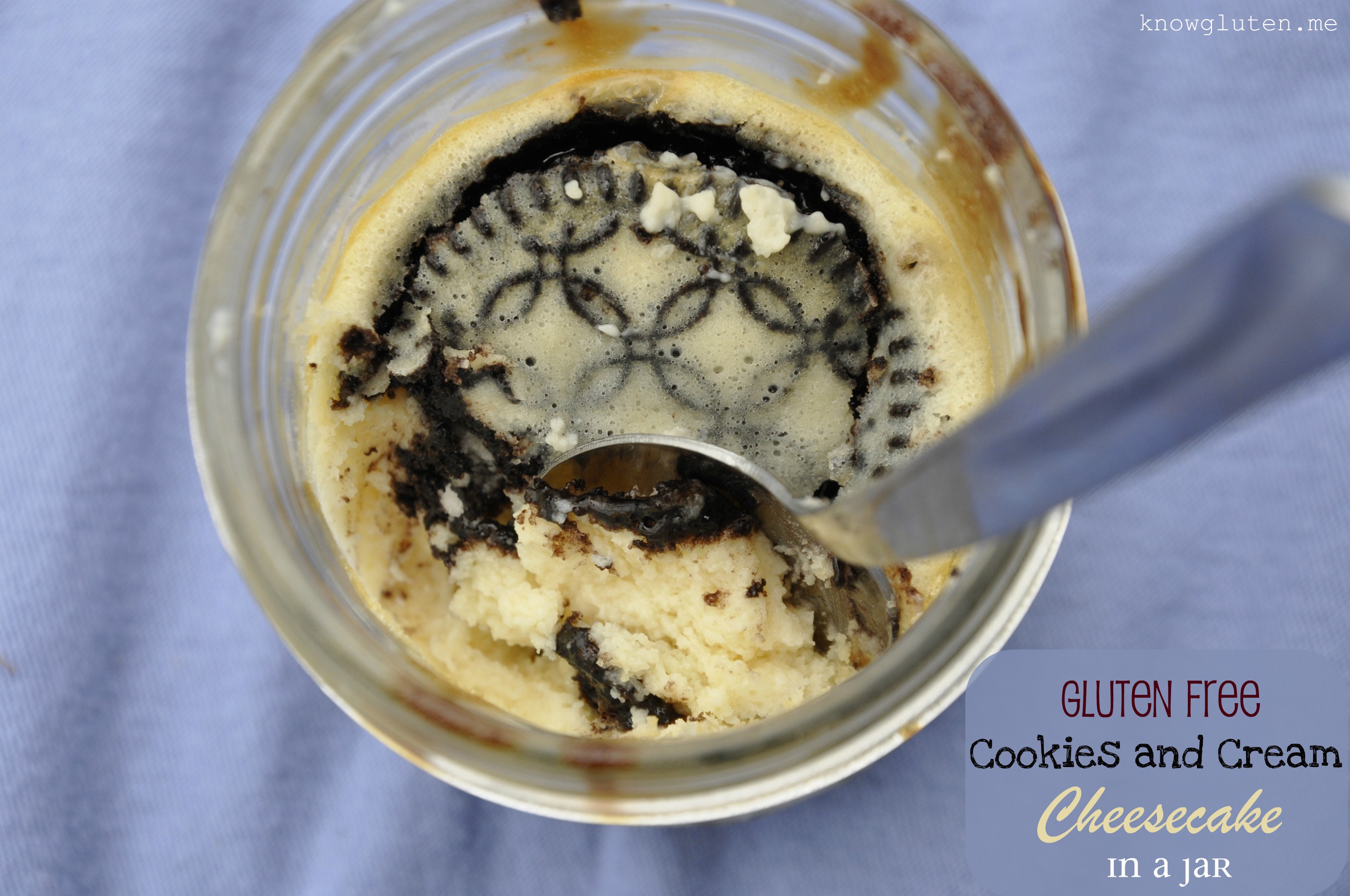 Gluten Free Cookies and Cream Cheesecake in a Jar