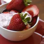 strawberries and strawberry cream