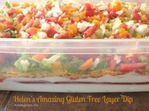 Helen's Amazing Gluten Free Layer Dip from knowgluten.me