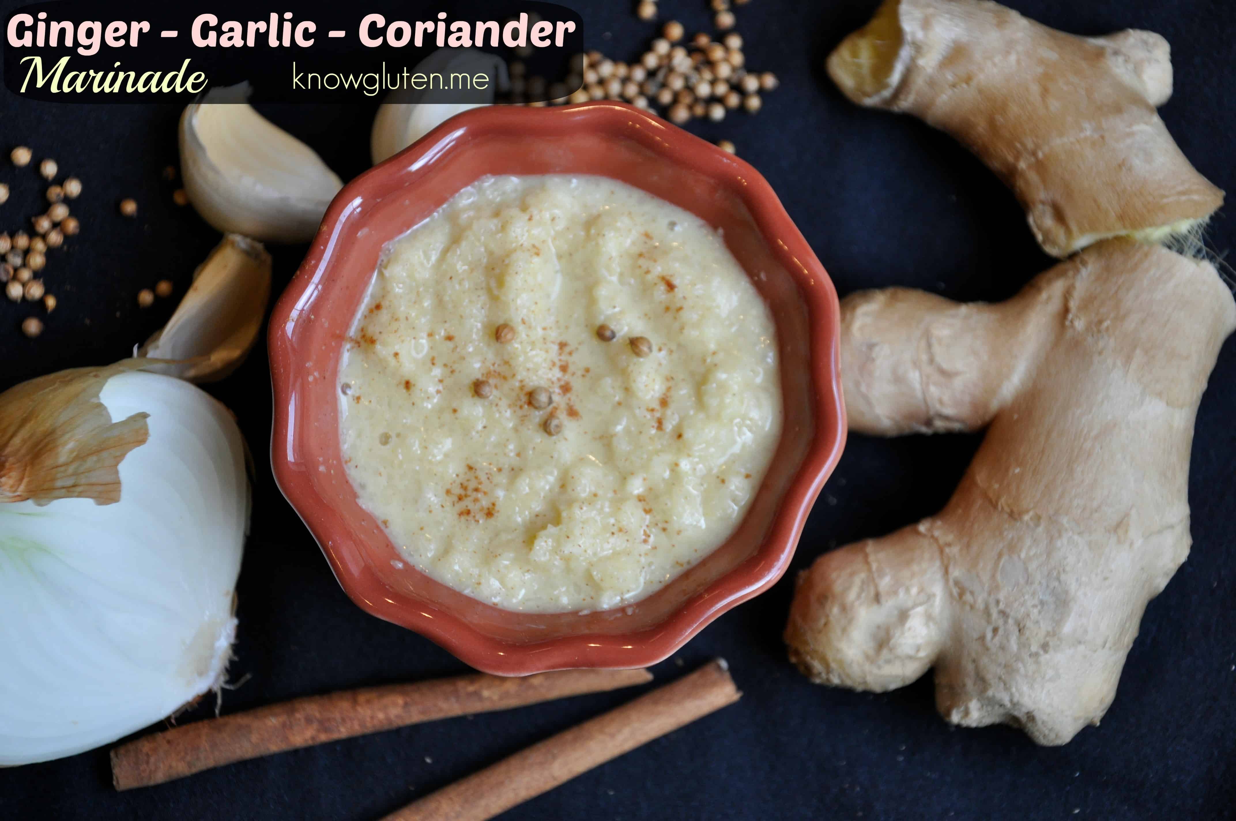 Gluten Free Ginger Garlic Coriandar Marinade from knowgluten.me