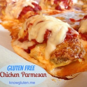 Gluten free chicken parmesean from knowgluten.me