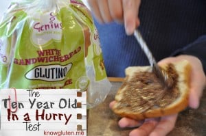 School Lunch Challenge - Gluten Free Bread - The Ten Year Old In a Hurry Test from knowgluten.me