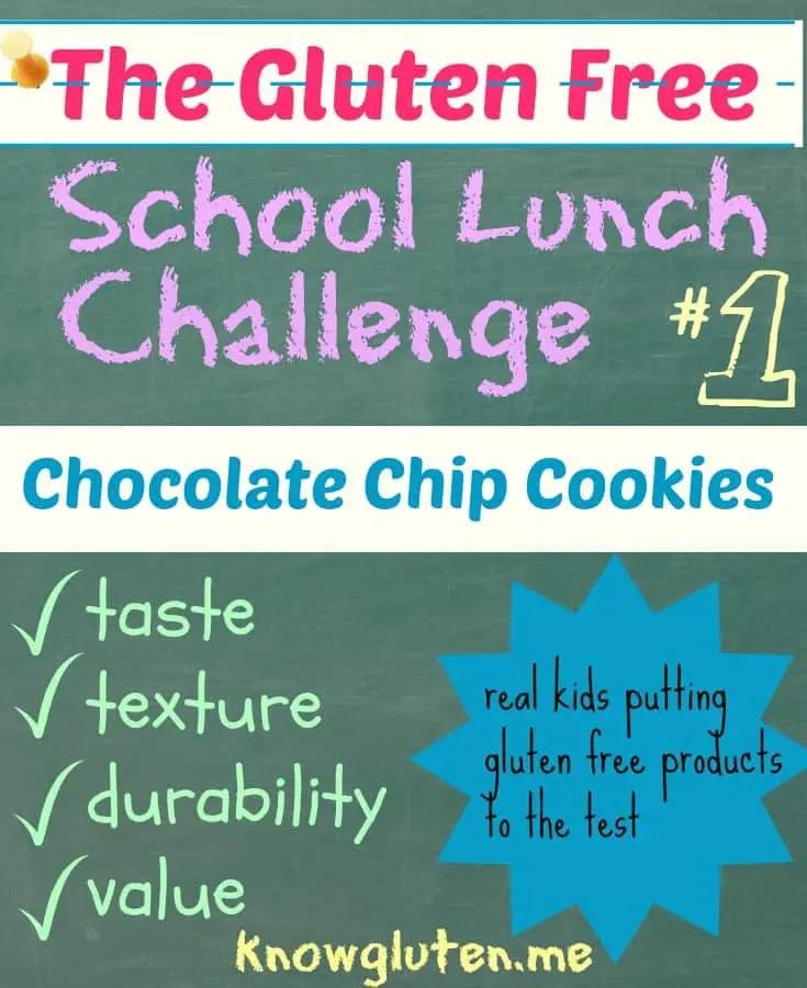 The Gluten Free School Lunch Challenge Chocolate Chip Cookies Blue