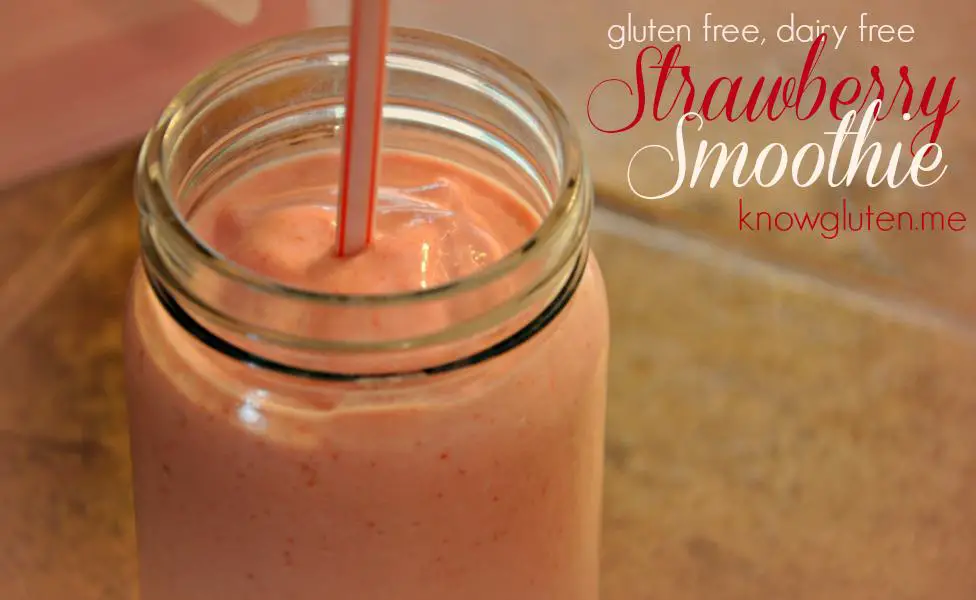 Gluten Free, Dairy Free, Refined Sugar Free, Strawberry Smoothie from Knowgluten.me (976x600)