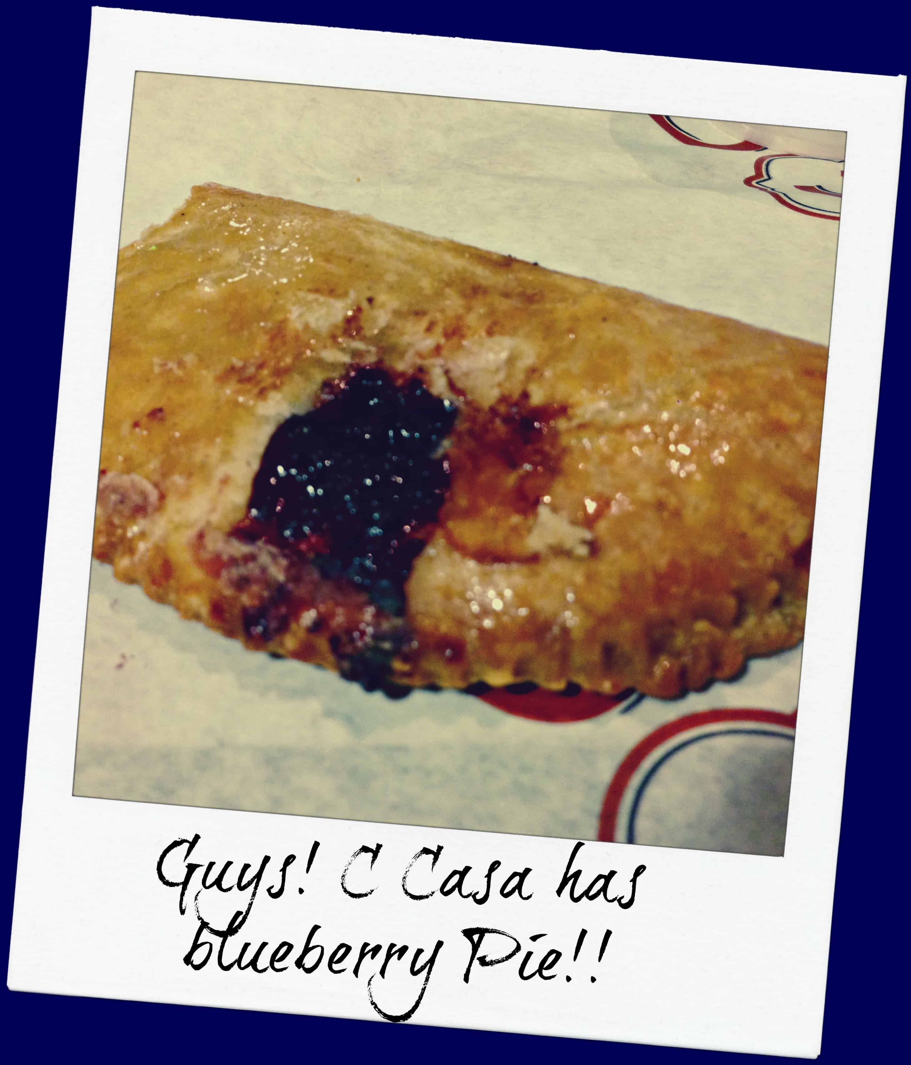 know gluten in Northern California - blueberry hand pie from C Casa in Napa - TO DIE FOR