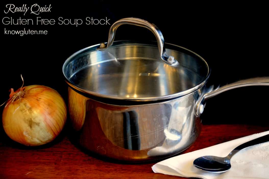 Really Quick Gluten Free Soup Stock from Knowgluten.me - Gluten Free, Vegan