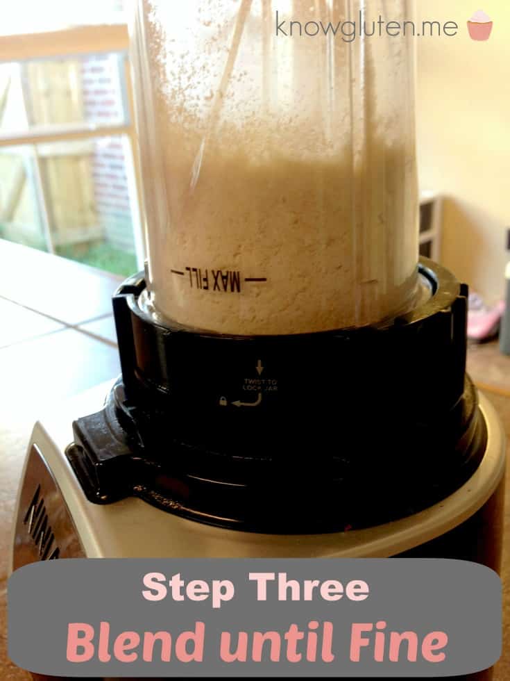 Step 3 Blend Until Fine - How to make your own cashew flour - from knowgluten.me 735