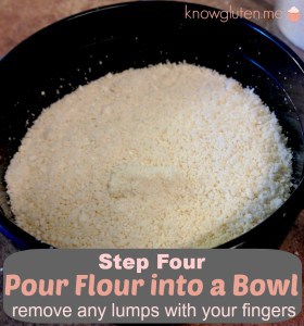 Step 4 pour flour into a bowl, remove any lumps with your fingers. How to make your own cashew flour knowgluten.me
