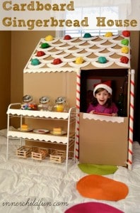 cardboard gingerbread house from inner child fun