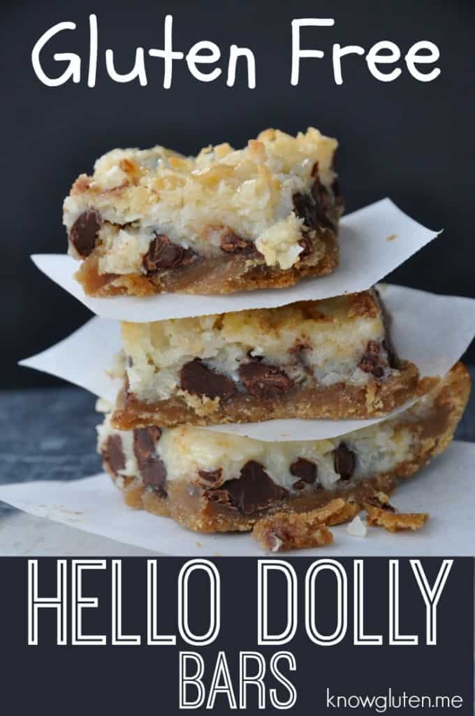 Gluten Free, Nut Free Hello Dolly Bars from knowgluten.me