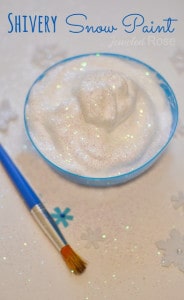 shivery snow paint from Growing a Jeweled Rose