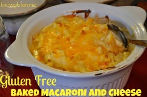 Easy Gluten Free Baked Macaroni and Cheese from knowgluten.me