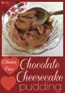 Gluten Free Chocolate Cheesecake Pudding from knowgluten.me
