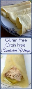 Gluten Free, Grain Free Sandwich Wraps - Easy Recipe from knowgluten.me