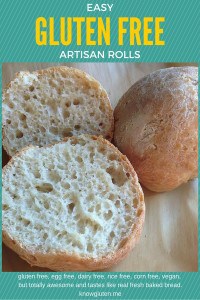 EASY Gluten free, rice free, dairy free, vegan artisan rolls