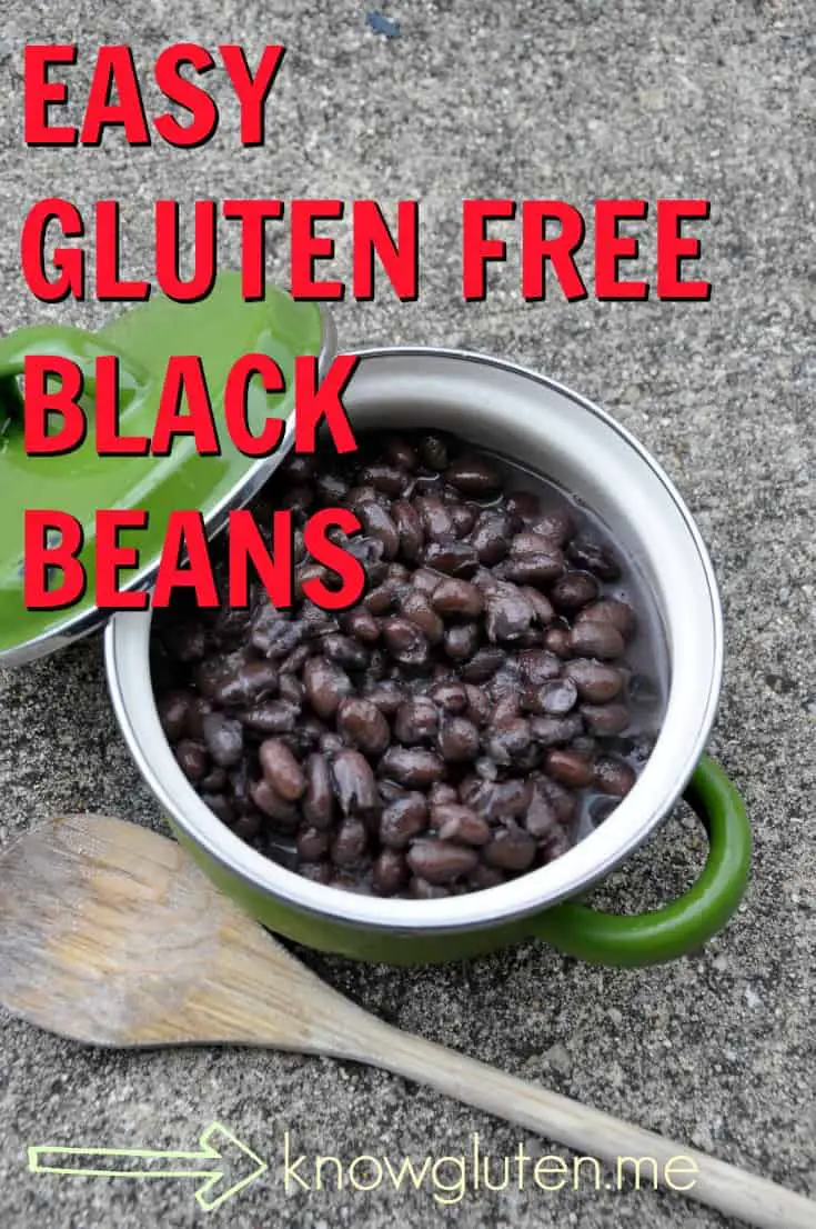 easy gluten free black beans - recipe from knowgluten.me - slow carb