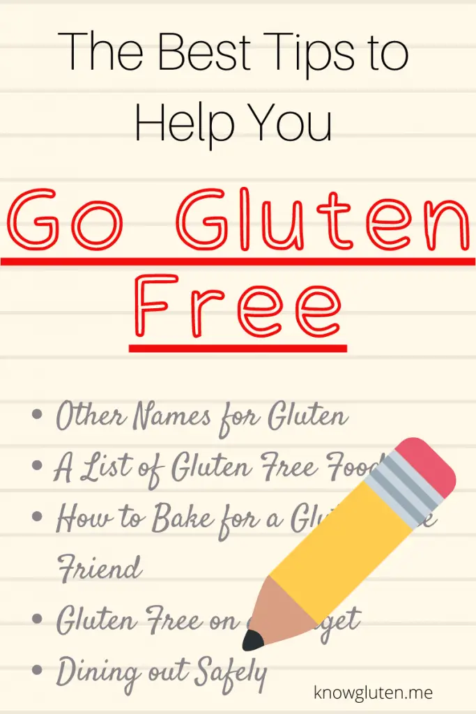 the best tips to help you go gluten free graphic
